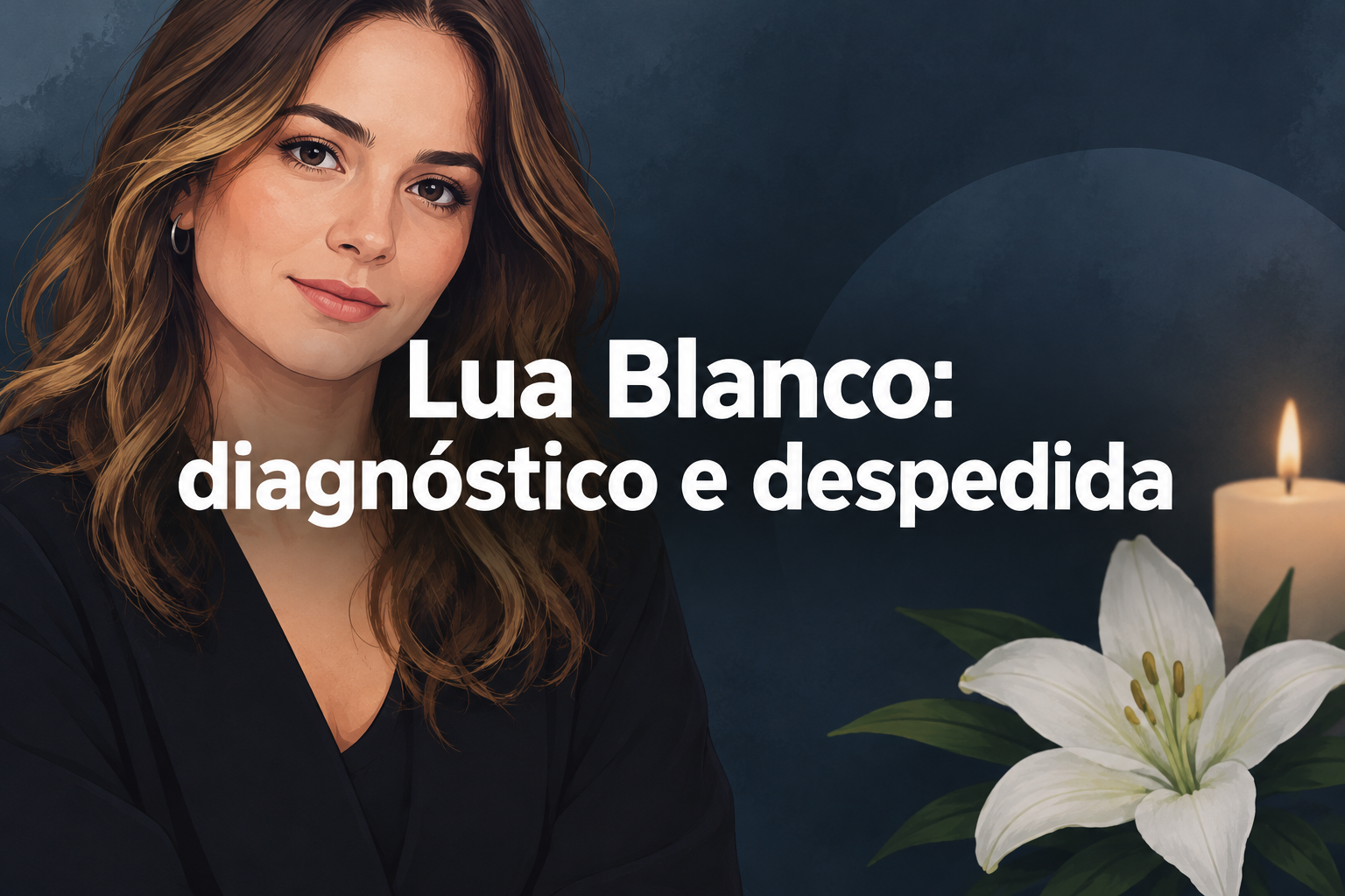 Imagem de destaque da notícia sobre O relato da tia sobre o diagnóstico de câncer no intestino cerca de dois meses antes da morte de Lua Blanco, com contexto sobre a privacidade do tratamento e a despedida reservada..
