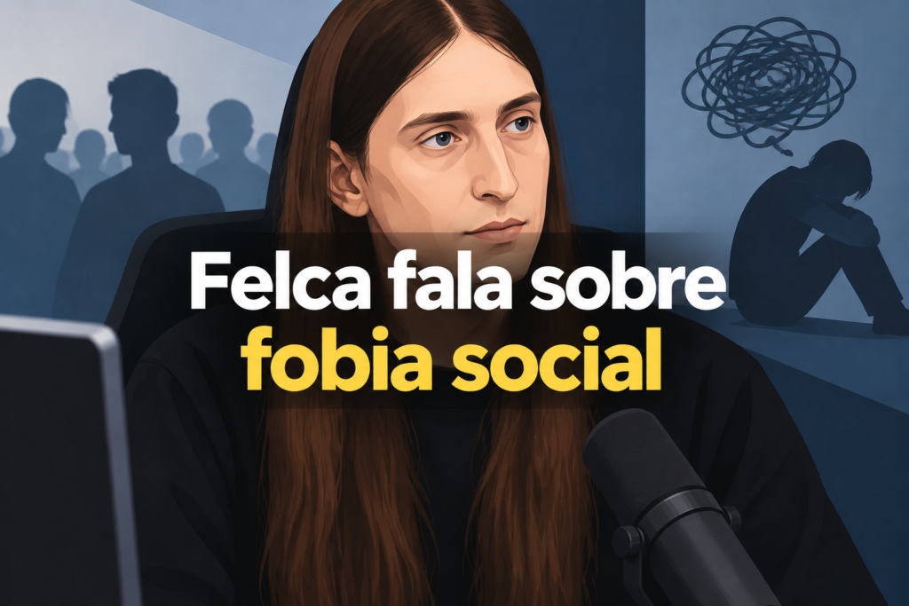 Ilustração editorial sobre video felca.