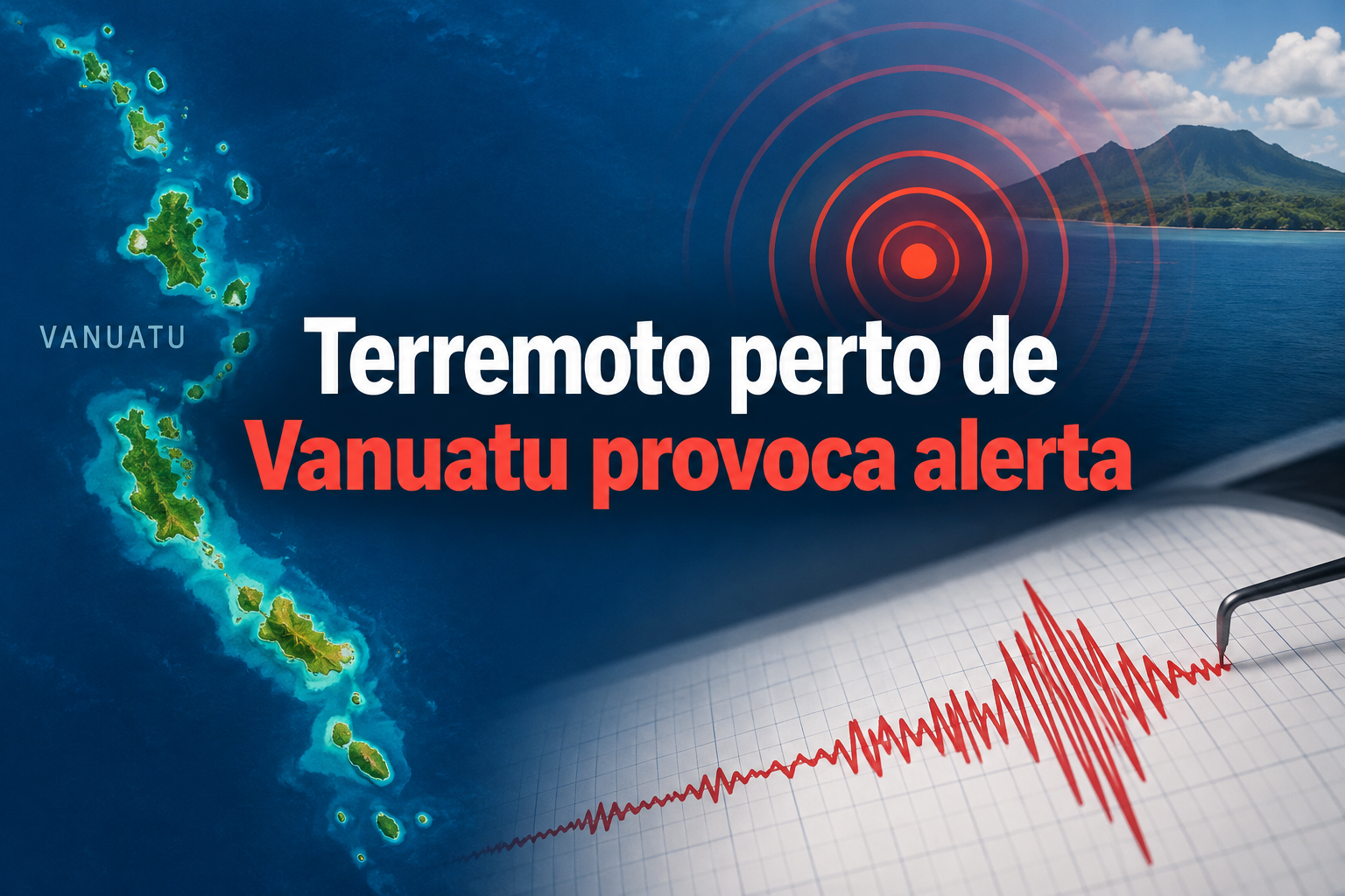 Ilustração editorial sobre vanuatu.