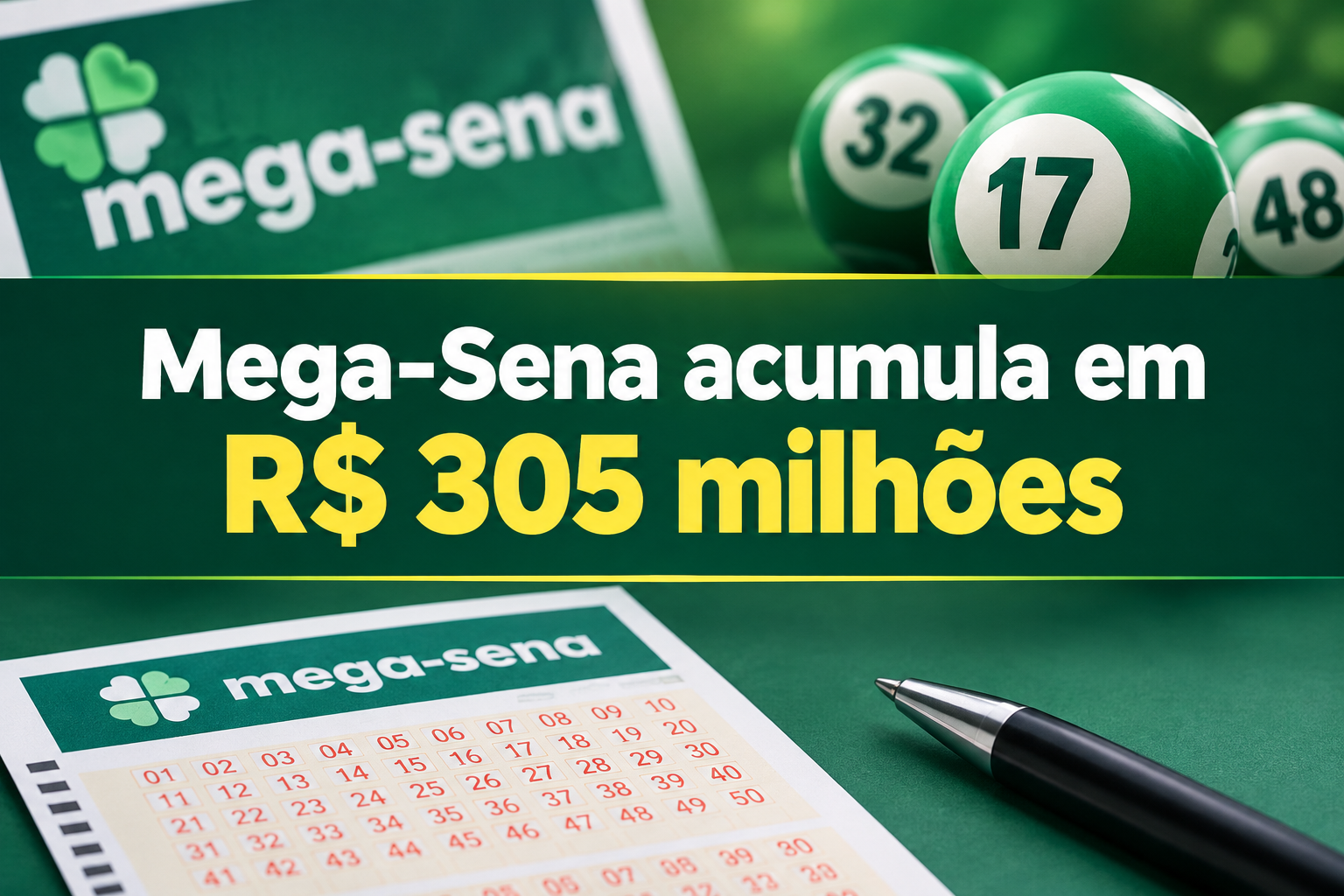 Ilustração editorial sobre mega sena 3075 resultado.