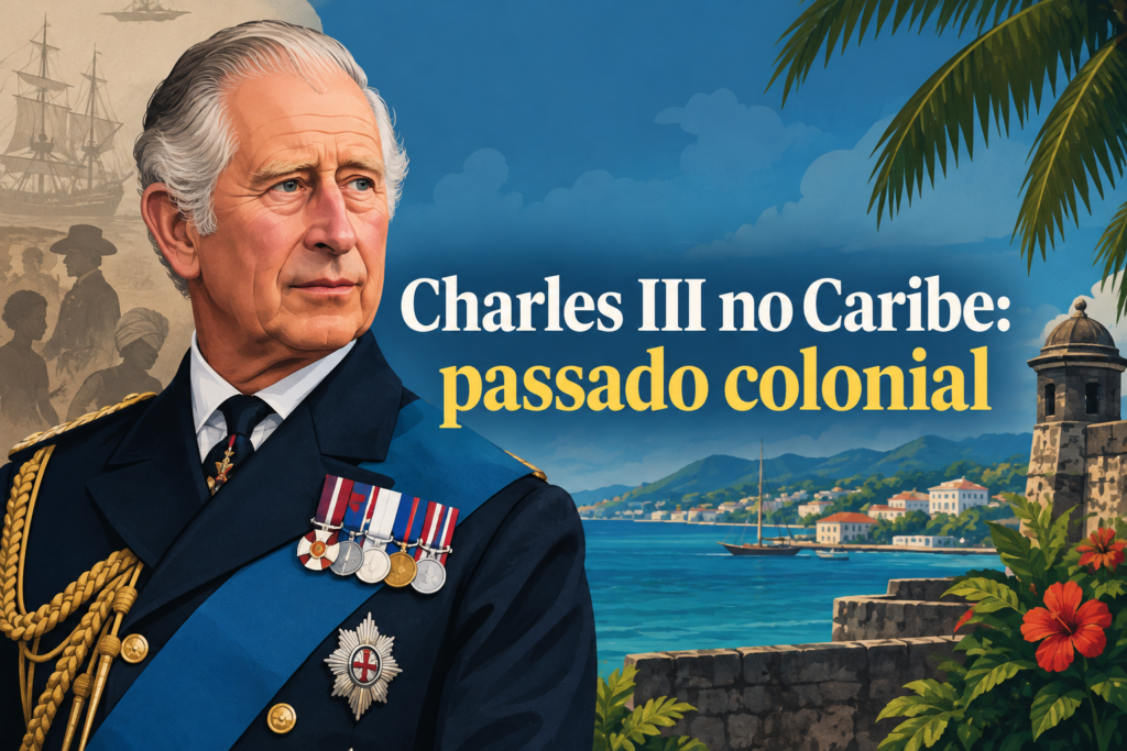 Ilustração editorial sobre charles iii.