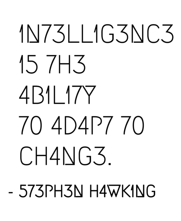 T-Shirt 1N73LL1G3NCE (Intelligence) - Imagem 2